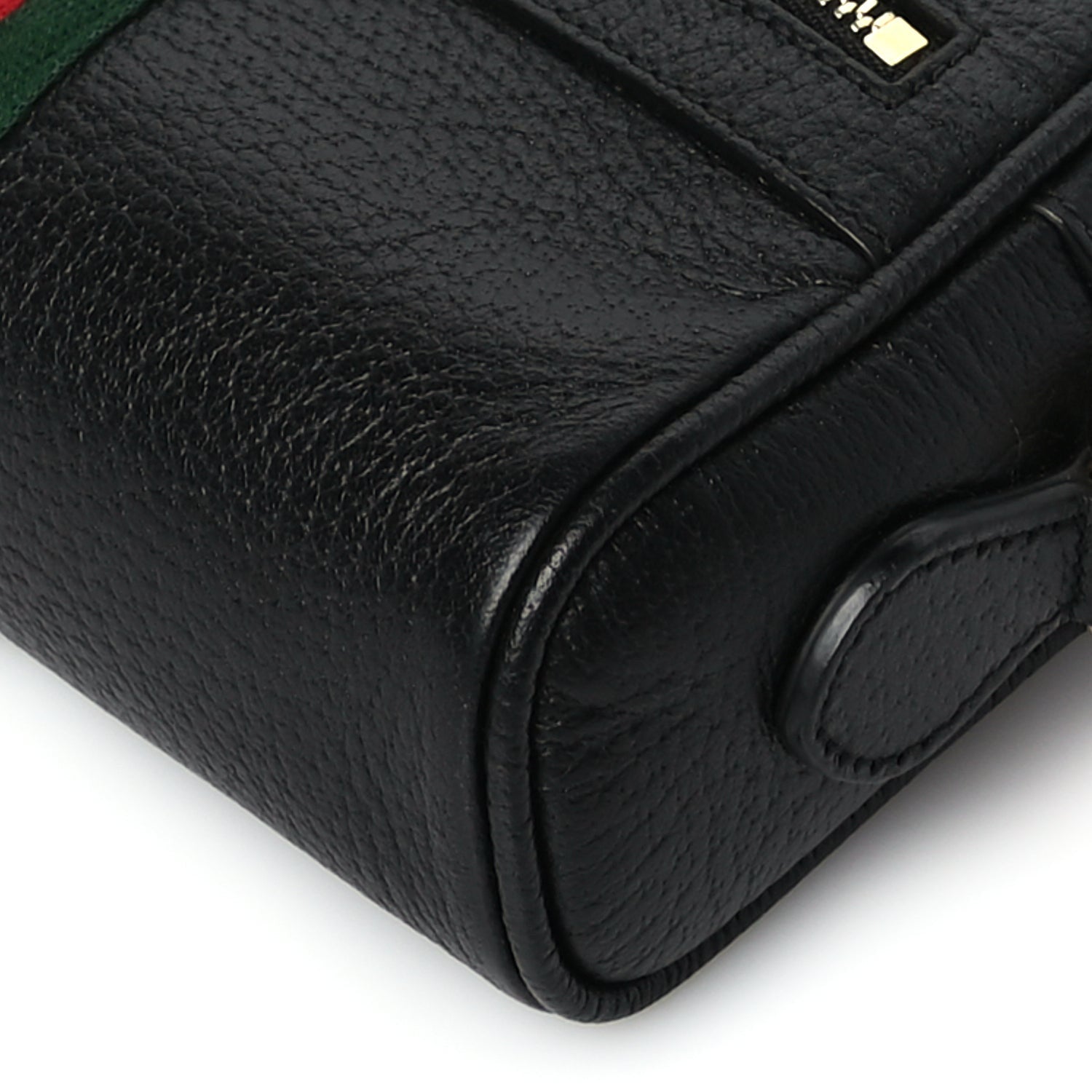 Gucci Calfskin Web Mini Ophidia Shoulder Bag Black 8 of 8