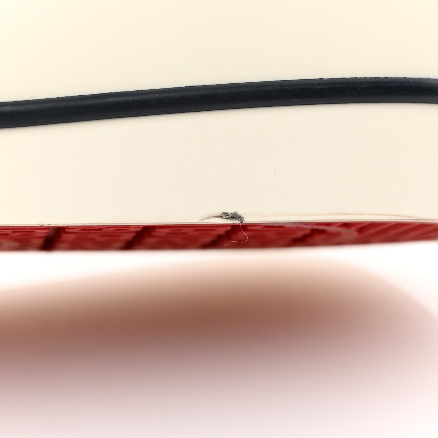 GG Monogram Womens 1977 Tennis Slip On 30mm Sneakers 36.5 Beige Ebony Mystic White