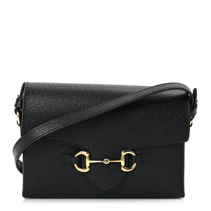 Gucci Calfskin Horsebit 1955 Shoulder Bag Black 1 of 10