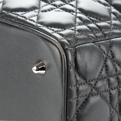Christian Dior Lambskin Cannage Large Lady Dior Grey 7 of 11