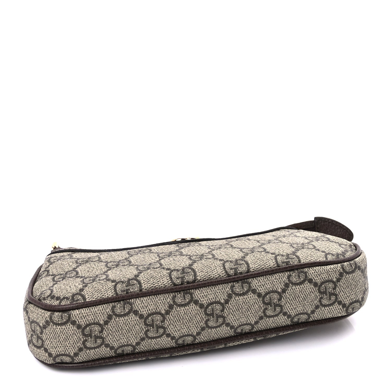 Gucci GG Supreme Monogram Textured Dollar Calfskin Mini Ophidia Chain Bag Beige Ebony 3 of 7