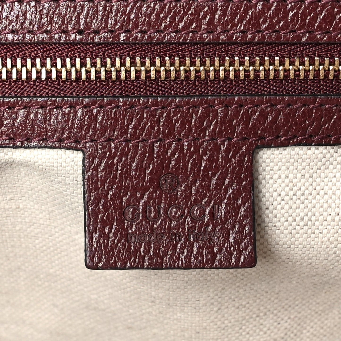 Monogram Textured Dollar Calfskin Web Medium Ophidia Shopping Tote  Sahara Rubino Chardonnay