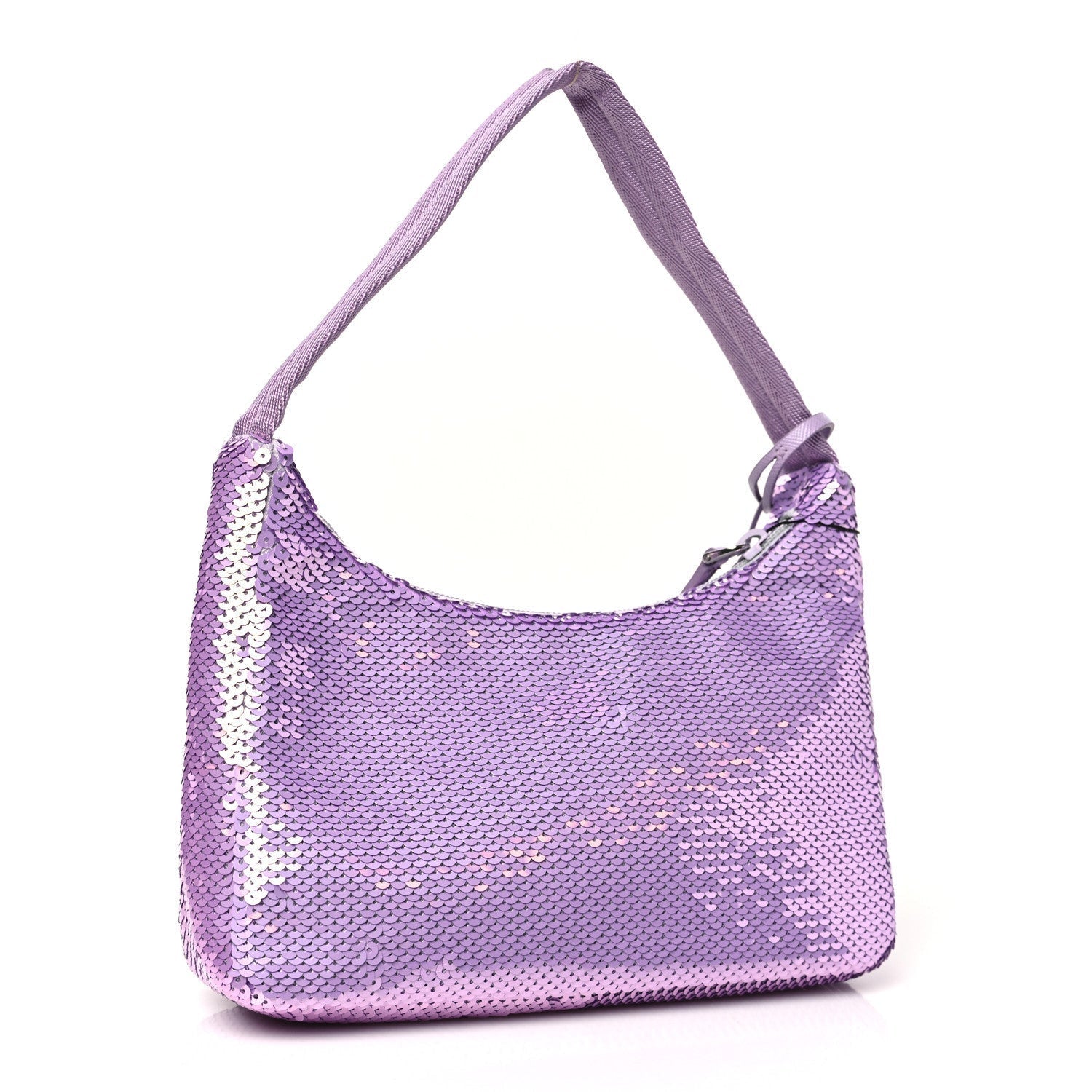 Prada Paillettes Sequin Mini Re-Edition 2000 Bag Lilium Black 3 of 7