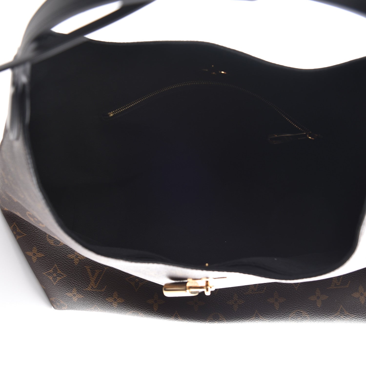 Louis Vuitton Monogram Flower Hobo Black 5 of 9
