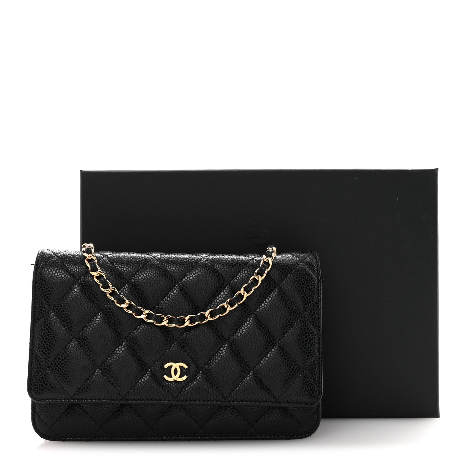 Chanel Caviar Quilted Wallet On Chain WOC Black 13 of 13