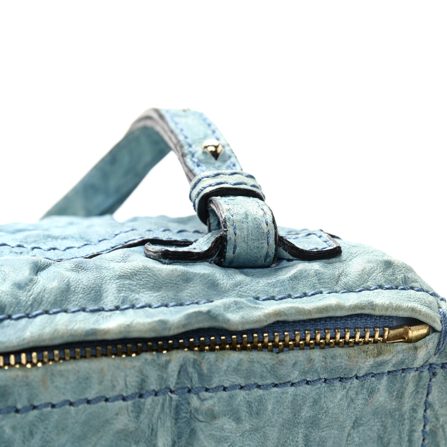 Tumbled Sheepskin Mini Pandora Sky Blue