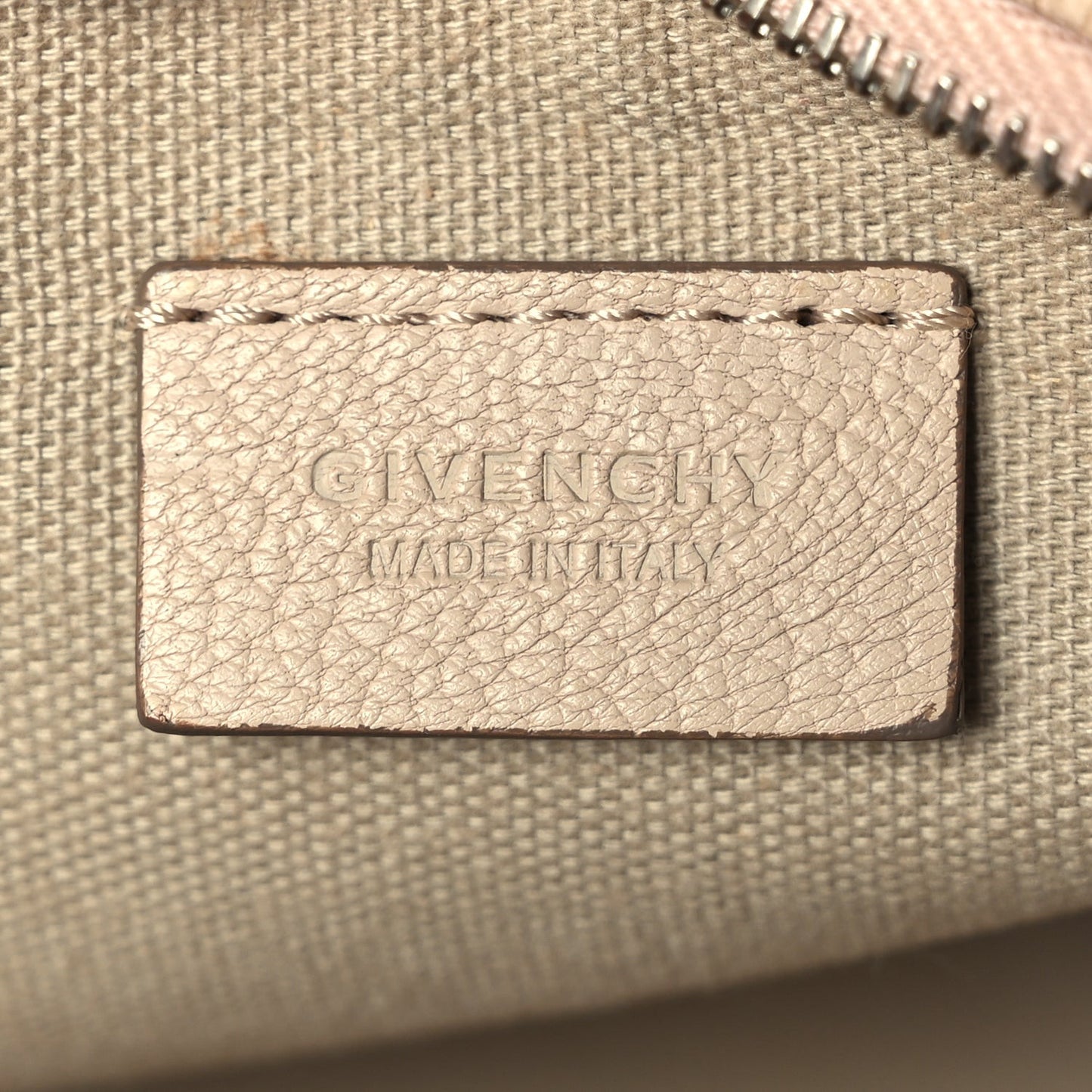 Sugar Goatskin Medium Antigona Pouch  Nude