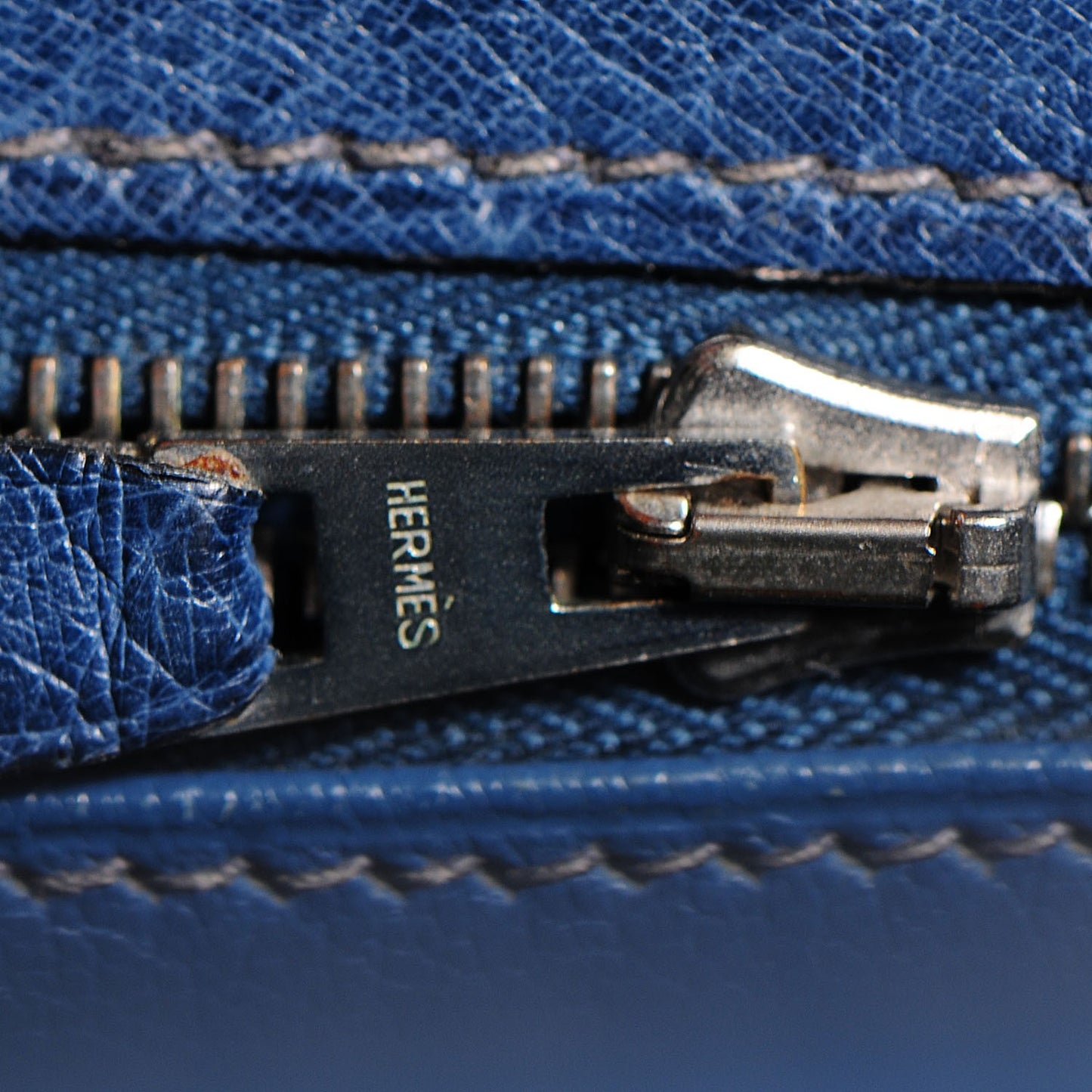 Ostrich Kelly Sellier 28 Bleu Roi