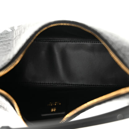 Givenchy Coated Canvas Logo 4G Embossed Small Moon Cut Out Shoulder Bag Black 5 of 11