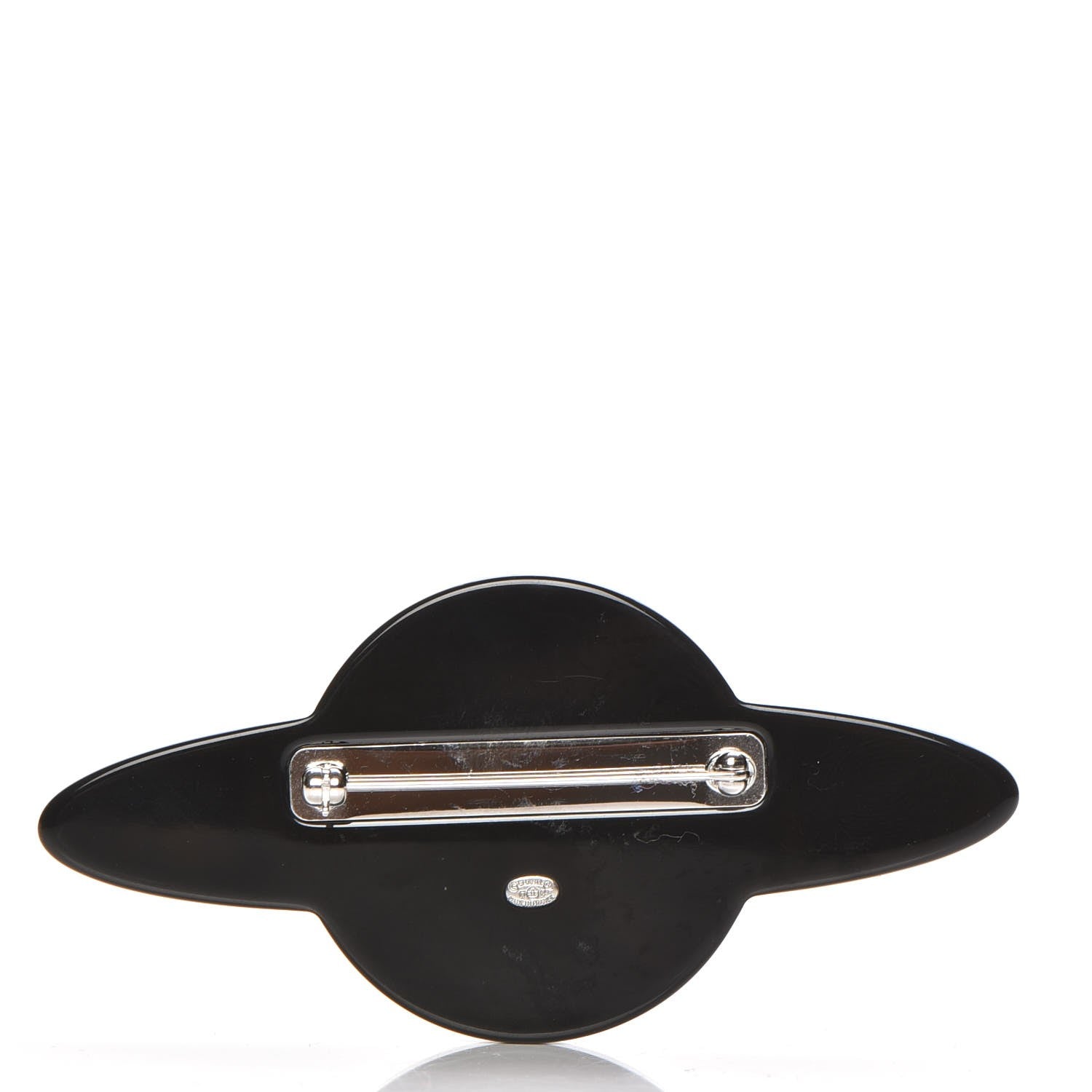 Chanel Glittered Resin Strass Planet Brooch Silver Blue Pink 3 of 5