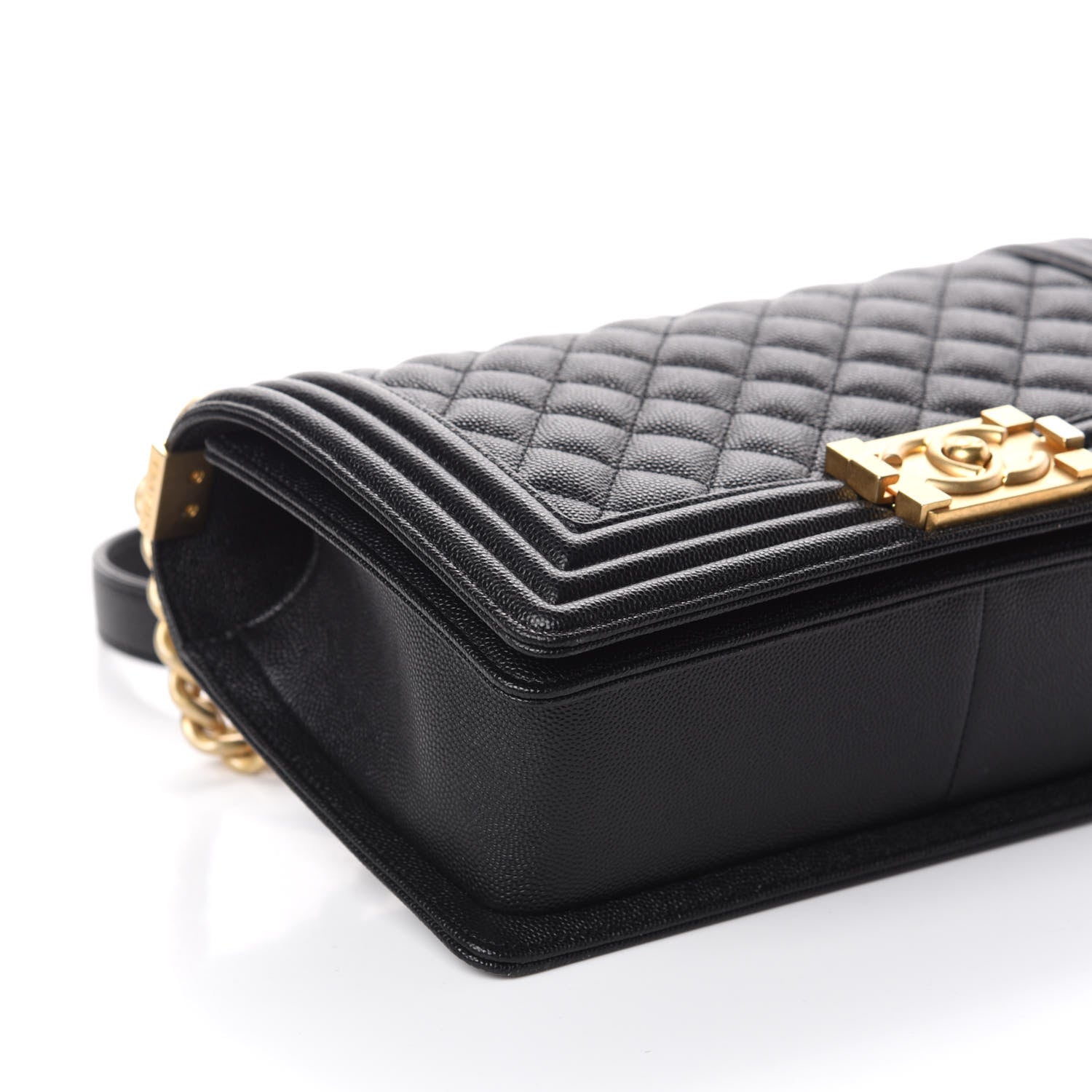 Chanel Caviar Quilted Medium Boy Flap Black 9 of 10