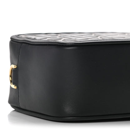 Fendi Vitello Century Bi-Color FF 1974 Embossed Mini Camera Case Maya Black 10 of 16