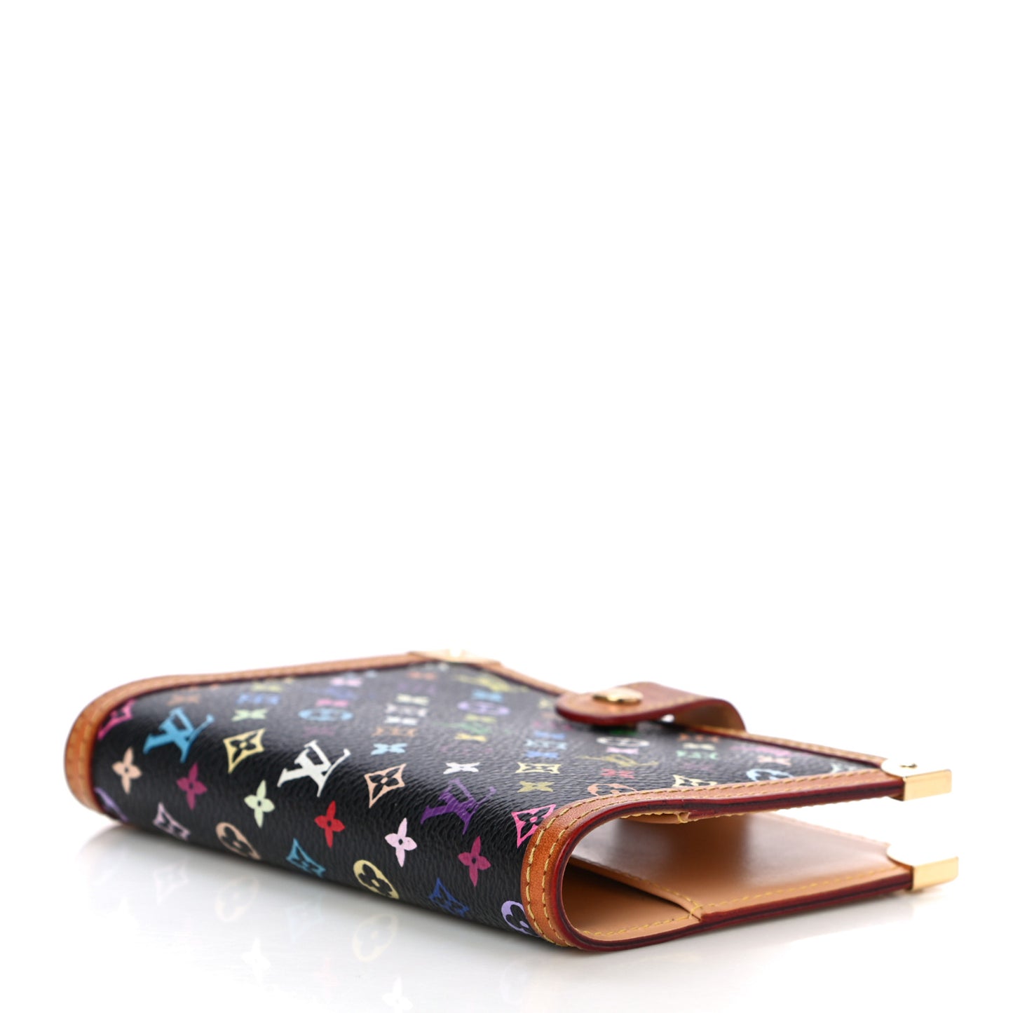 Monogram Multicolor Small Ring Agenda Cover Black