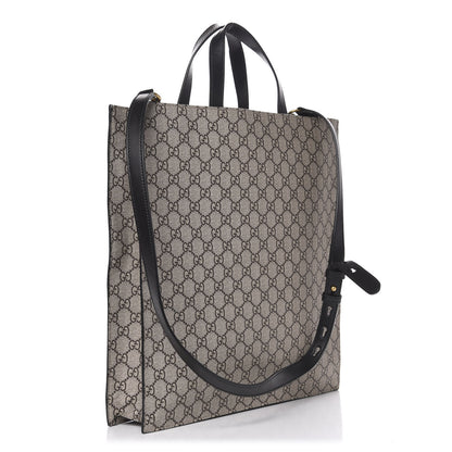 Gucci Soft GG Supreme Monogram Kingsnake Vertical Tote Black 4 of 11