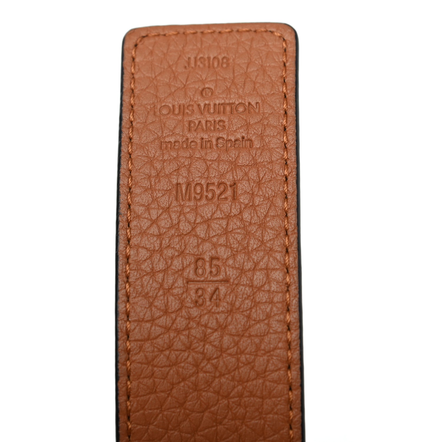 Louis Vuitton Taurillon Calfskin 30mm LV Initiales Reversible Belt 85 34 Black 5 of 5