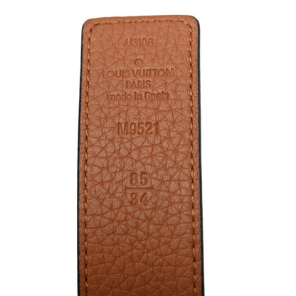Louis Vuitton Taurillon Calfskin 30mm LV Initiales Reversible Belt 85 34 Black 5 of 5
