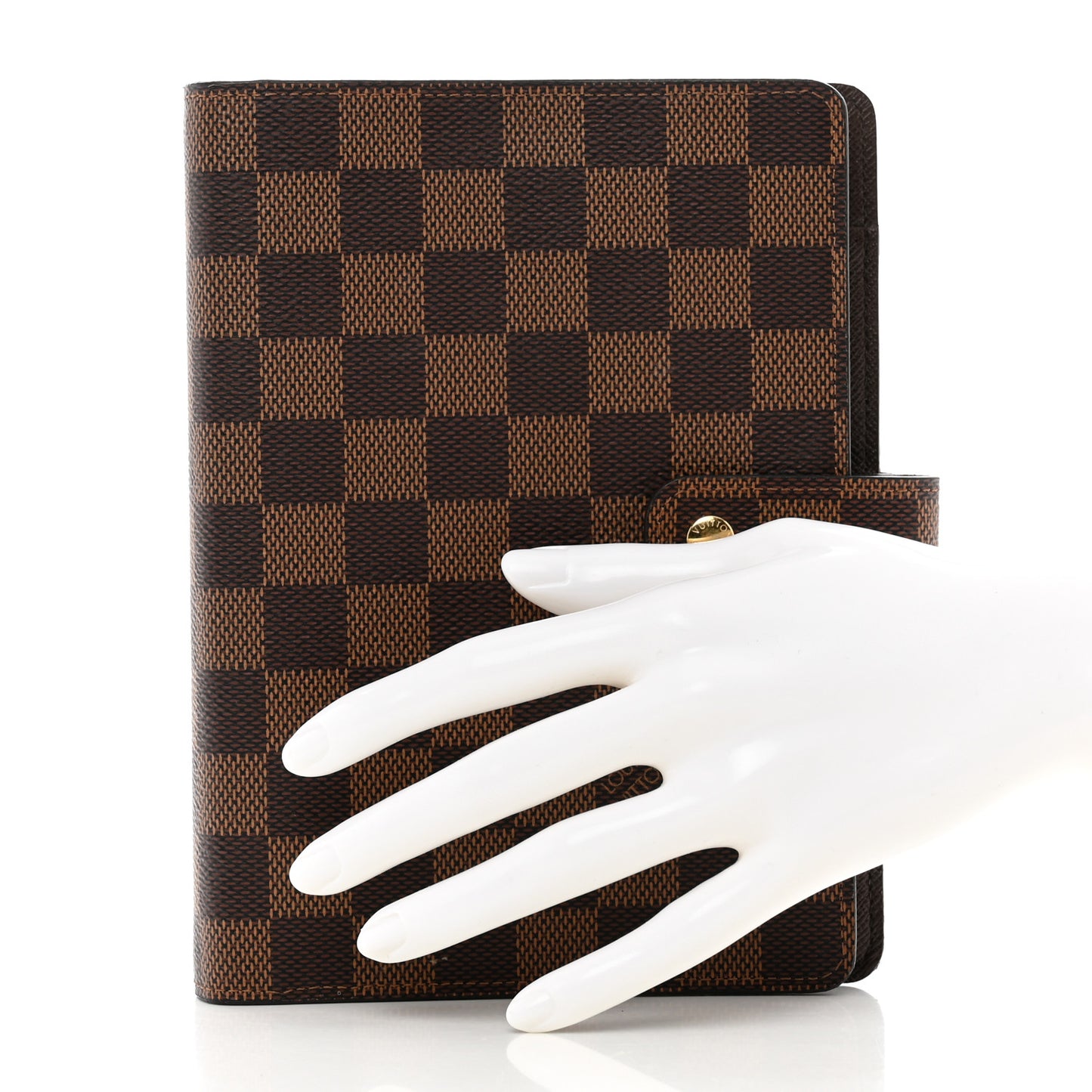 Damier Ebene Medium Ring Agenda Cover