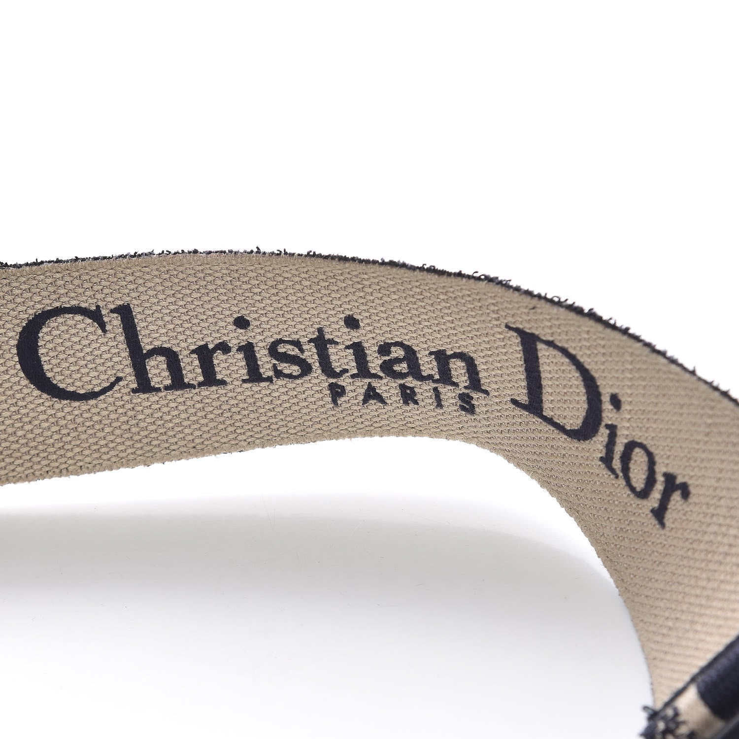 Christian Dior Canvas Embroidered Shoulder Strap Blue 4 of 4