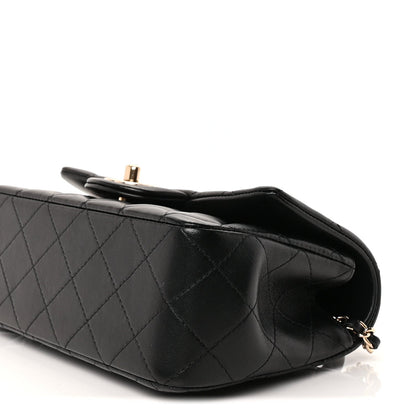 Chanel Lambskin Quilted Mini Top Handle Rectangular Flap Black 8 of 8