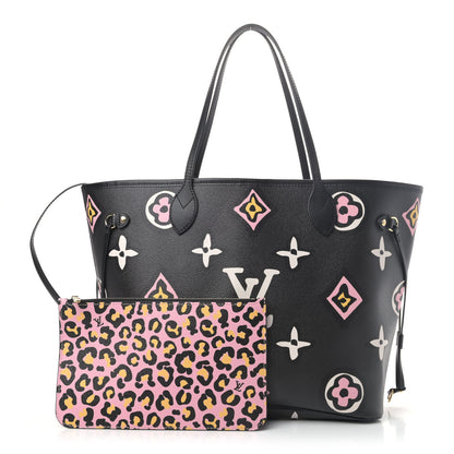 Louis Vuitton Monogram Giant Wild At Heart Neverfull MM Black 1 of 4