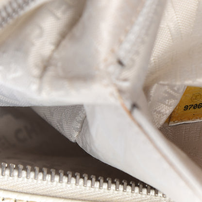 Chanel Caviar Perforated Bowler White 9 of 12