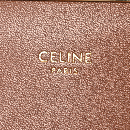 Celine Textile Natural Calfskin Teen Triomphe White Tan 8 of 16
