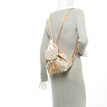 Louis Vuitton Damier Azur Sperone BB Backpack 2 of 8