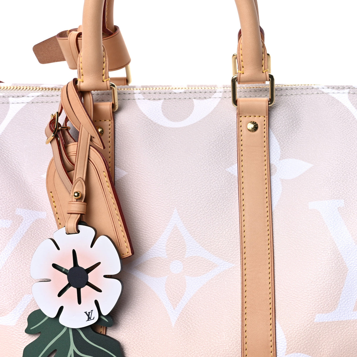 Louis Vuitton Monogram Giant By The Pool Keepall Bandouliere 45 Brume 6 of 8