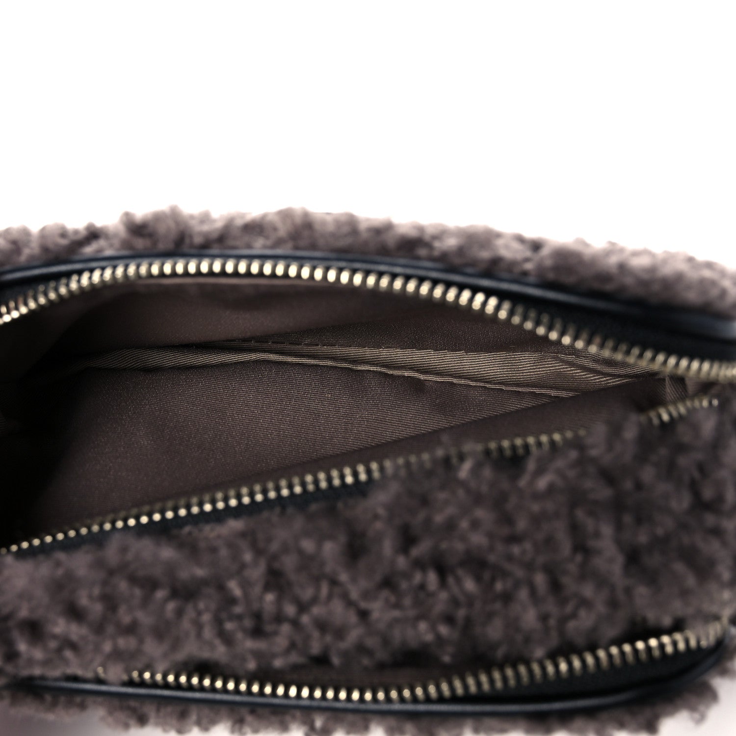 Marc Jacobs Shearling Snapshot The Teddy Camera Bag Grey 5 of 10