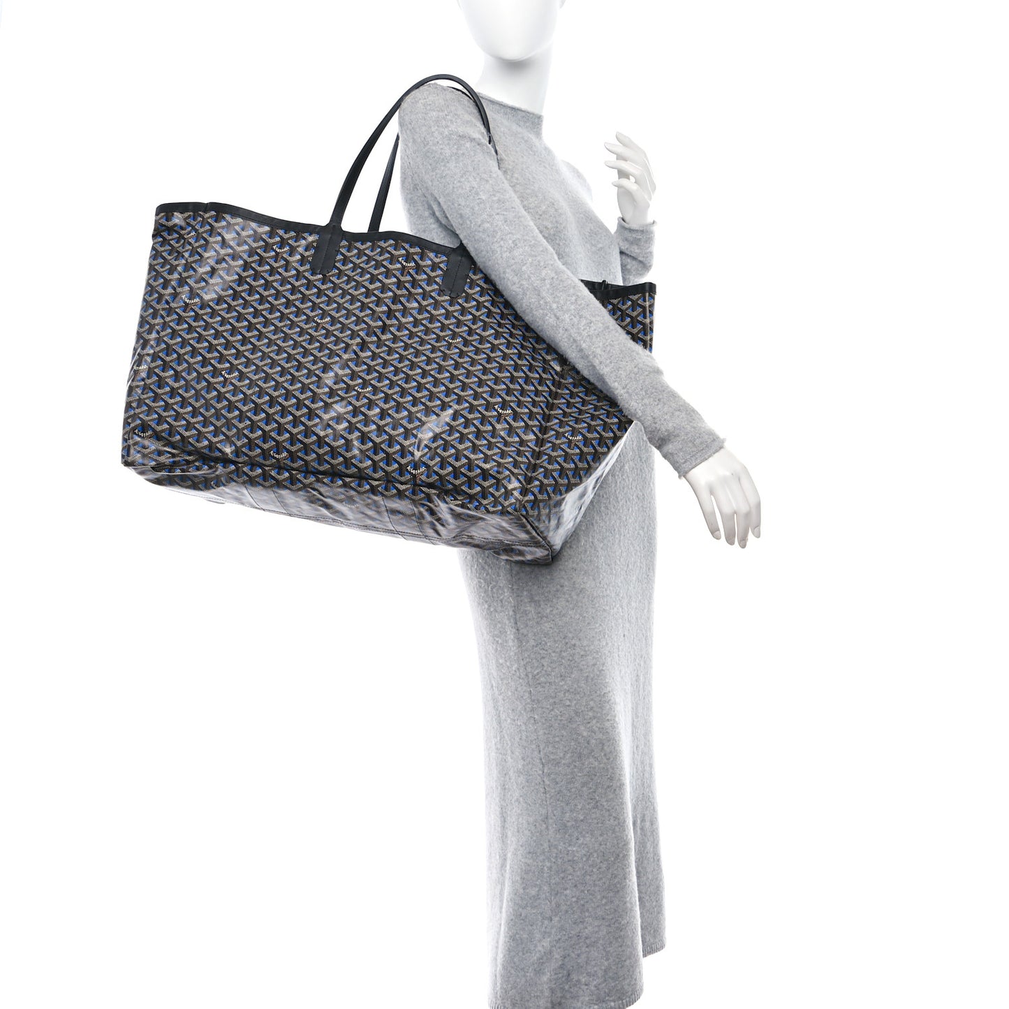 Goyardine Reversible Roseline Black Sky Blue