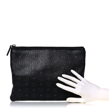 MCM Visetos Medium Crossbody Pouch Black 2 of 17