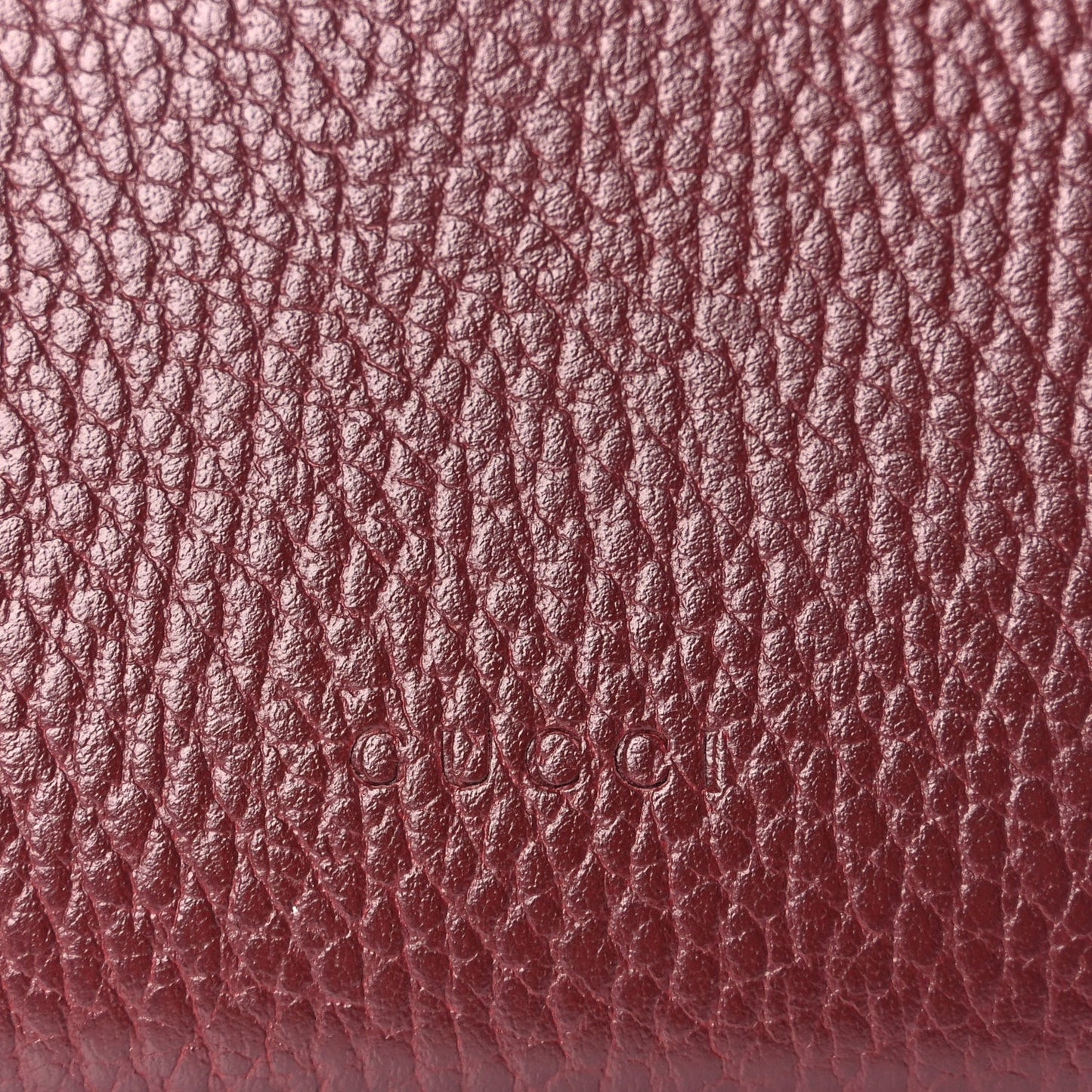 GUCCI Dollar Calfskin Crystal Mini Dionysus Chain Wallet Vintage Bordeaux