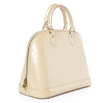 Louis Vuitton Vernis Alma PM Blanc Corail 2 of 15