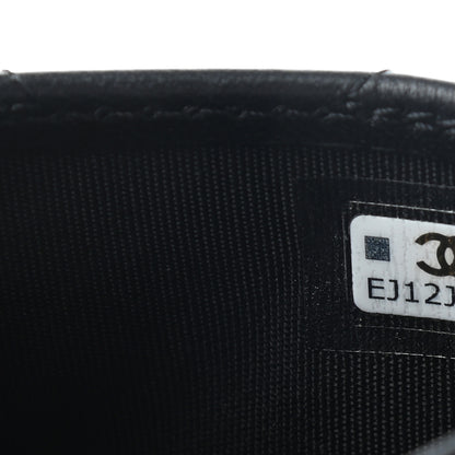 Chanel Lambskin Quilted Card Holder Black 8 of 9