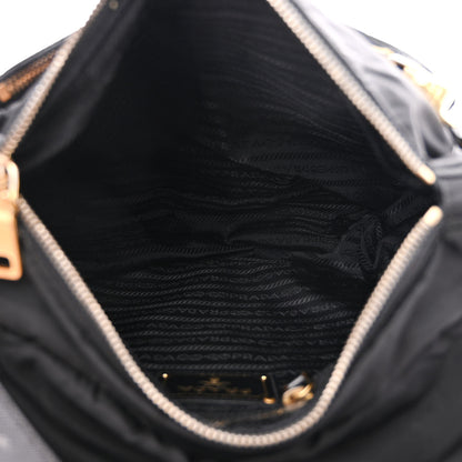 Prada Tessuto Nylon Saffiano Messenger Bag Black 5 of 15