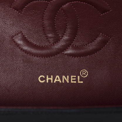 Chanel Lambskin Quilted Medium Double Flap Black 8 of 11