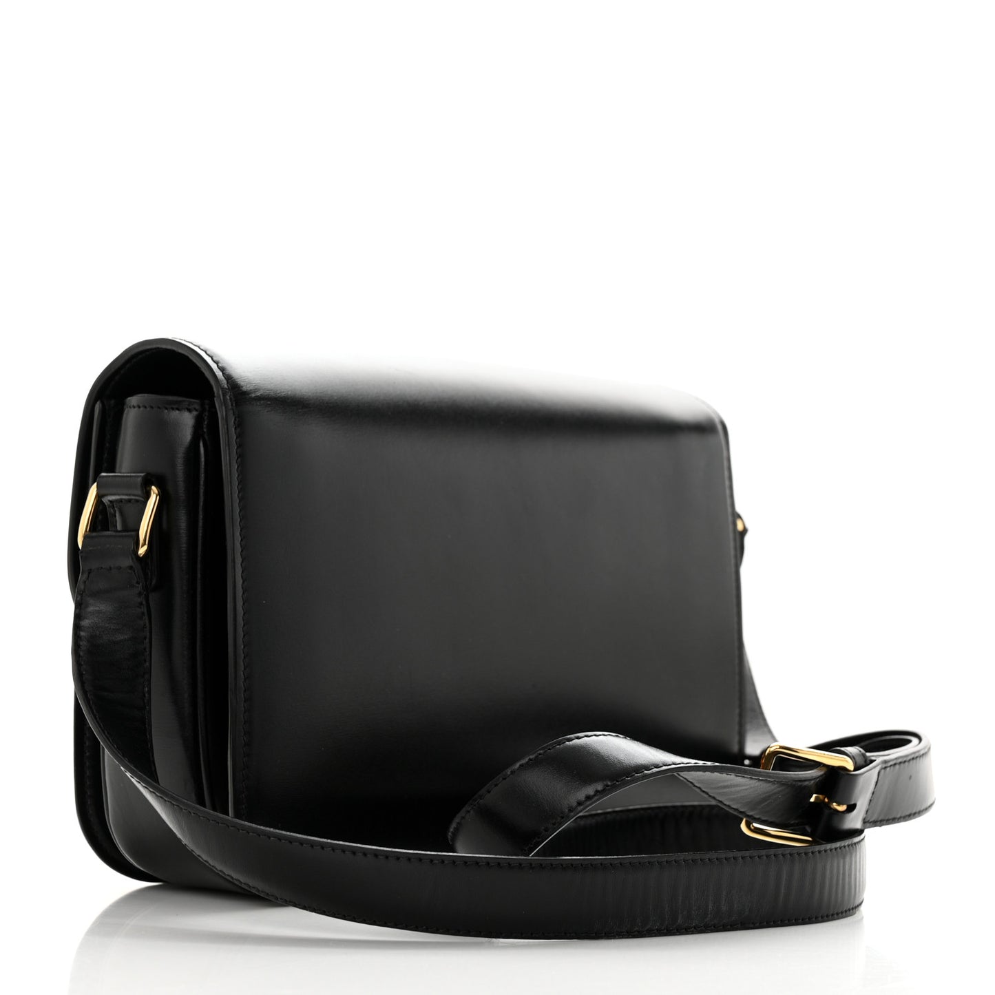 Shiny Calfskin Medium Triomphe Black