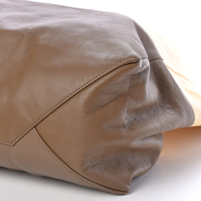 Celine Lambskin Horizontal Bi-Color Cabas Butter 8 of 9