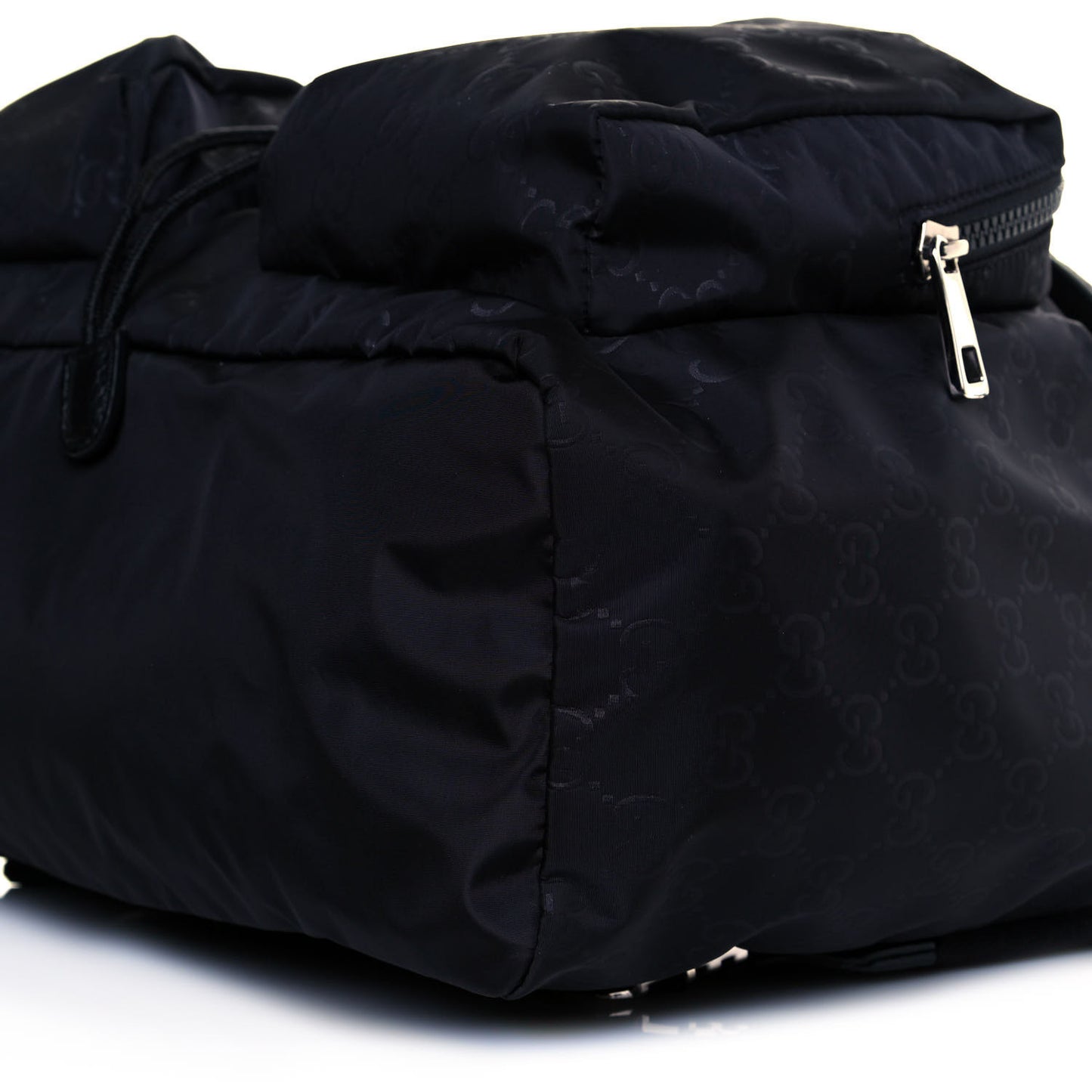 Nylon Monogram Medium Light Single Buckle Backpack Black