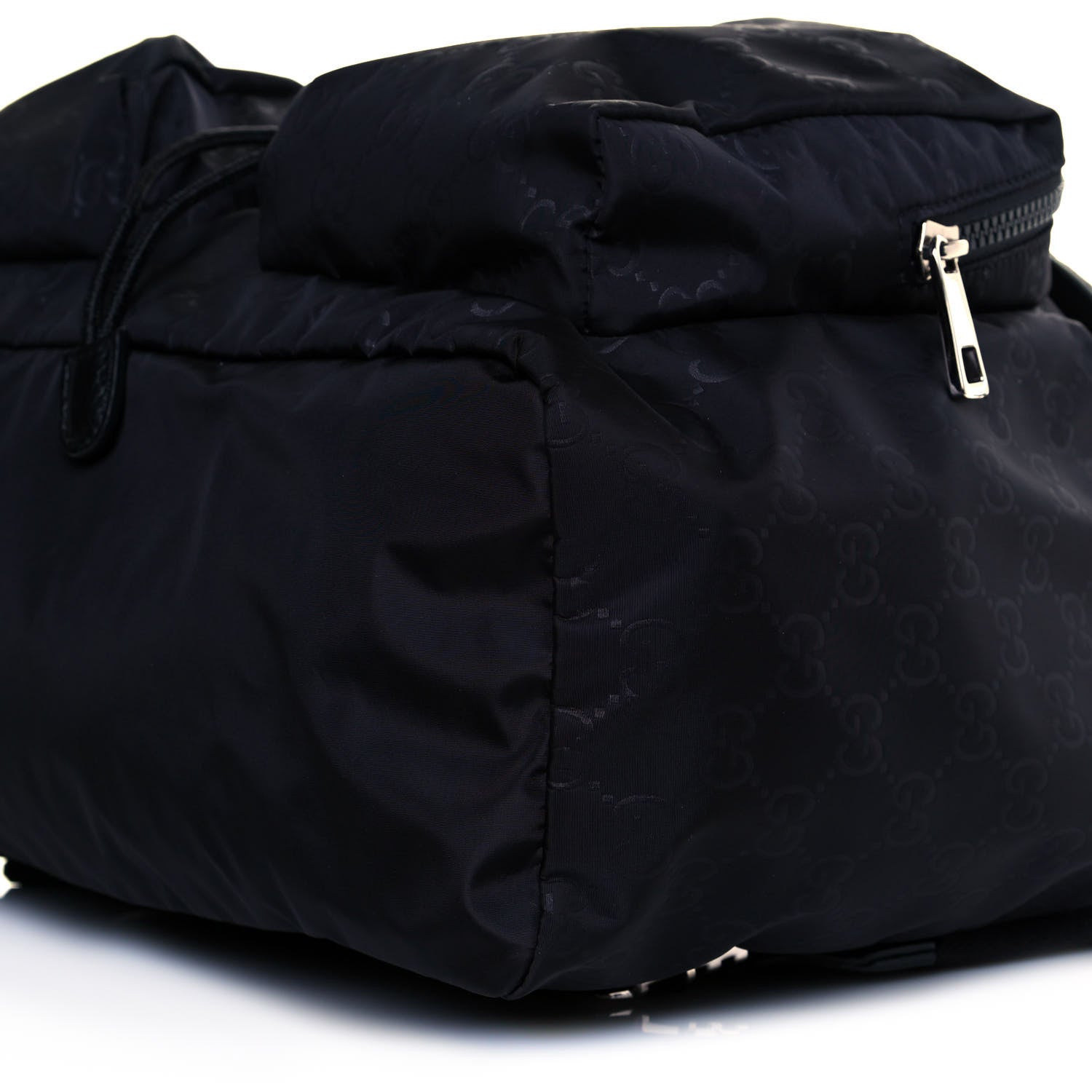 Gucci Nylon Monogram Medium Light Single Buckle Backpack Black 7 of 7