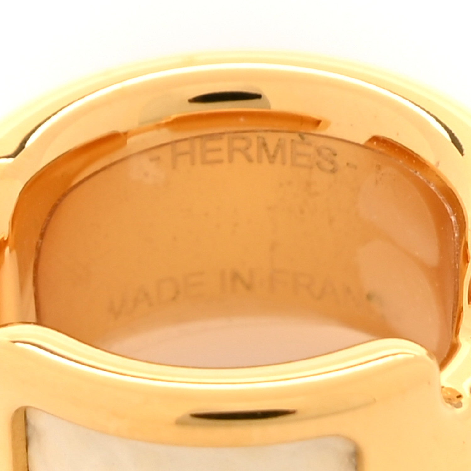 Hermes Epsom Olympe Ear Cuff Nata 3 of 4