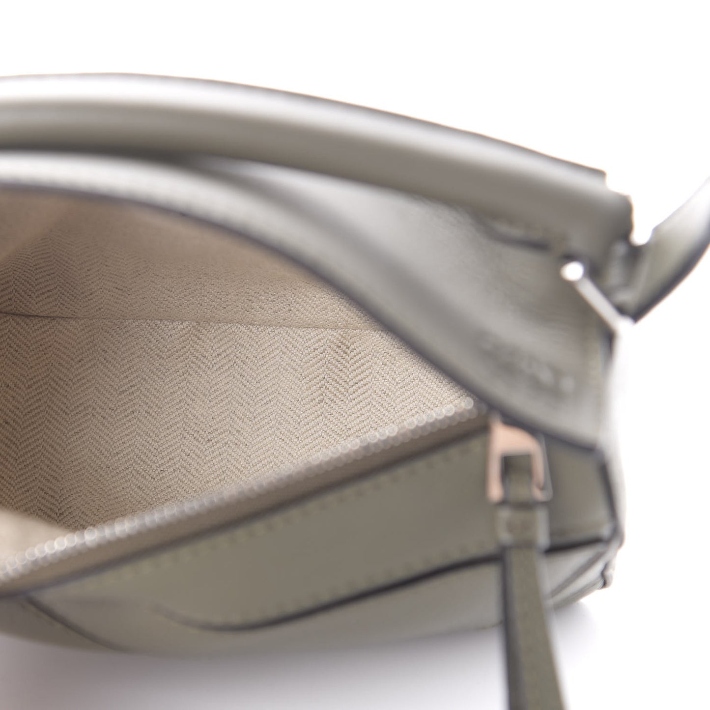 Calfskin Mini Puzzle Bag Khaki Green