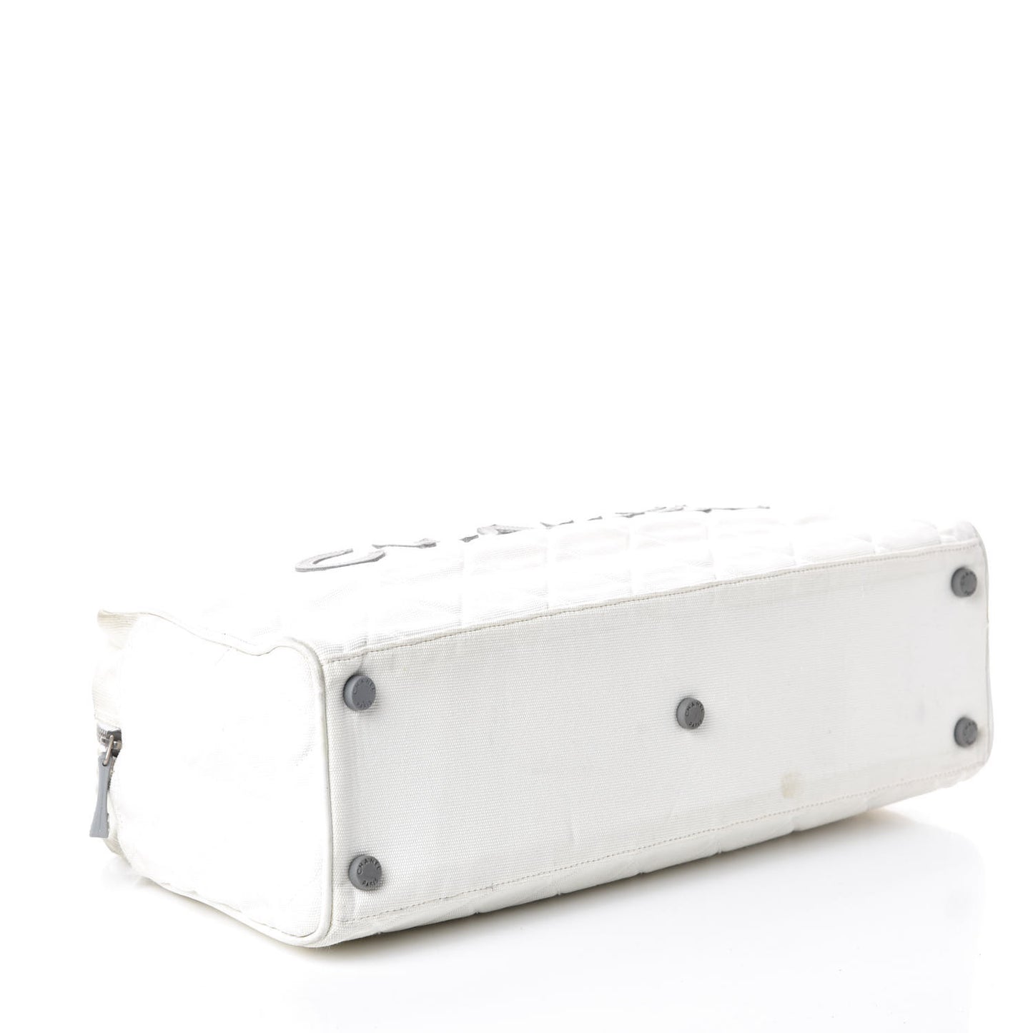 Canvas Quilted Bowler White