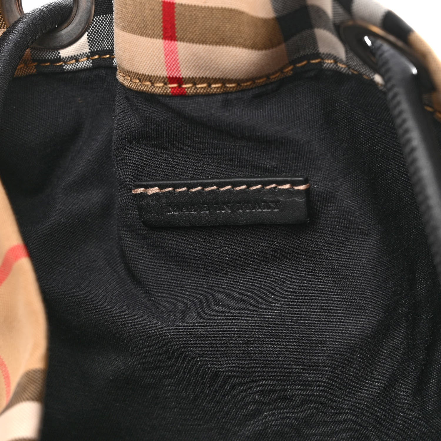 Burberry Nylon Vintage Check Medium Rucksack Backpack Antique Yellow 7 of 10