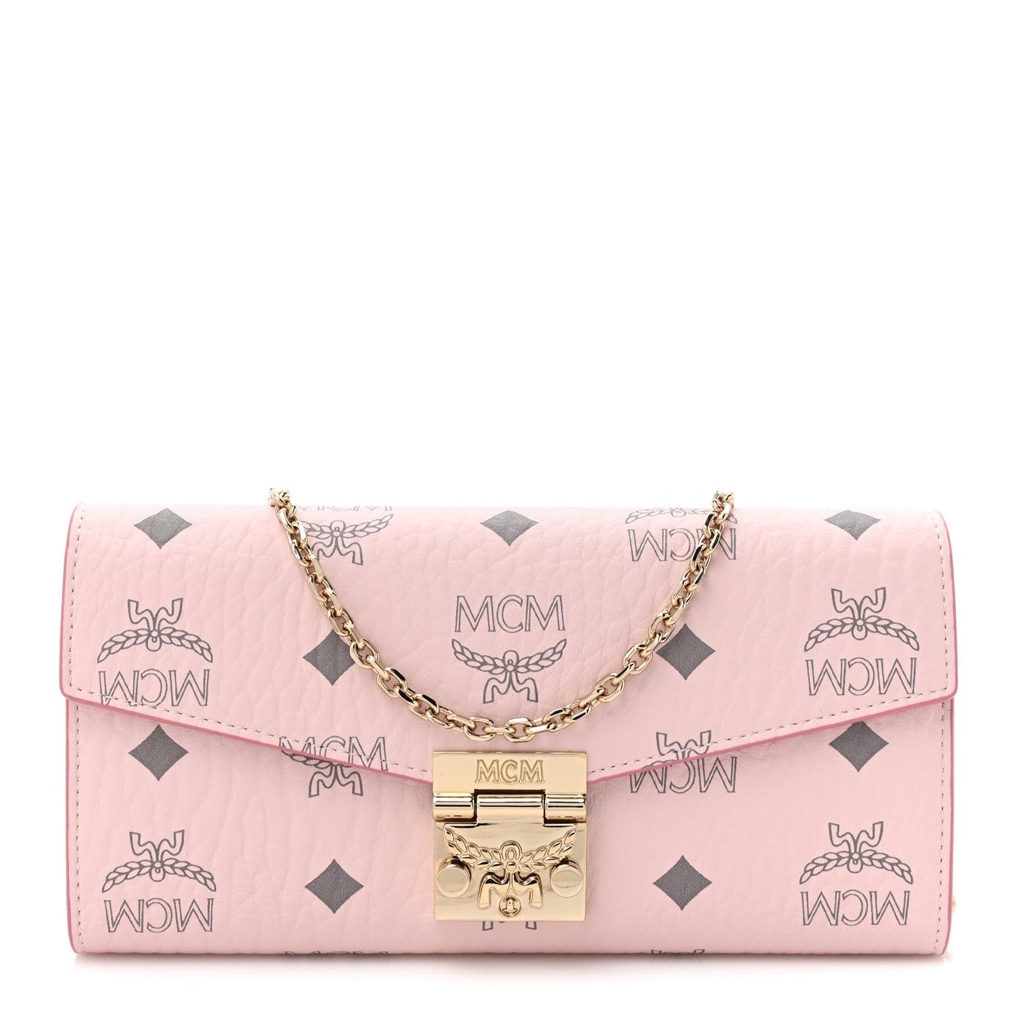 Visetos Large Patricia Wallet On Chain Soft Pink