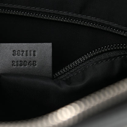 Gucci GG Supreme Monogram Web Messenger Bag Black 6 of 11