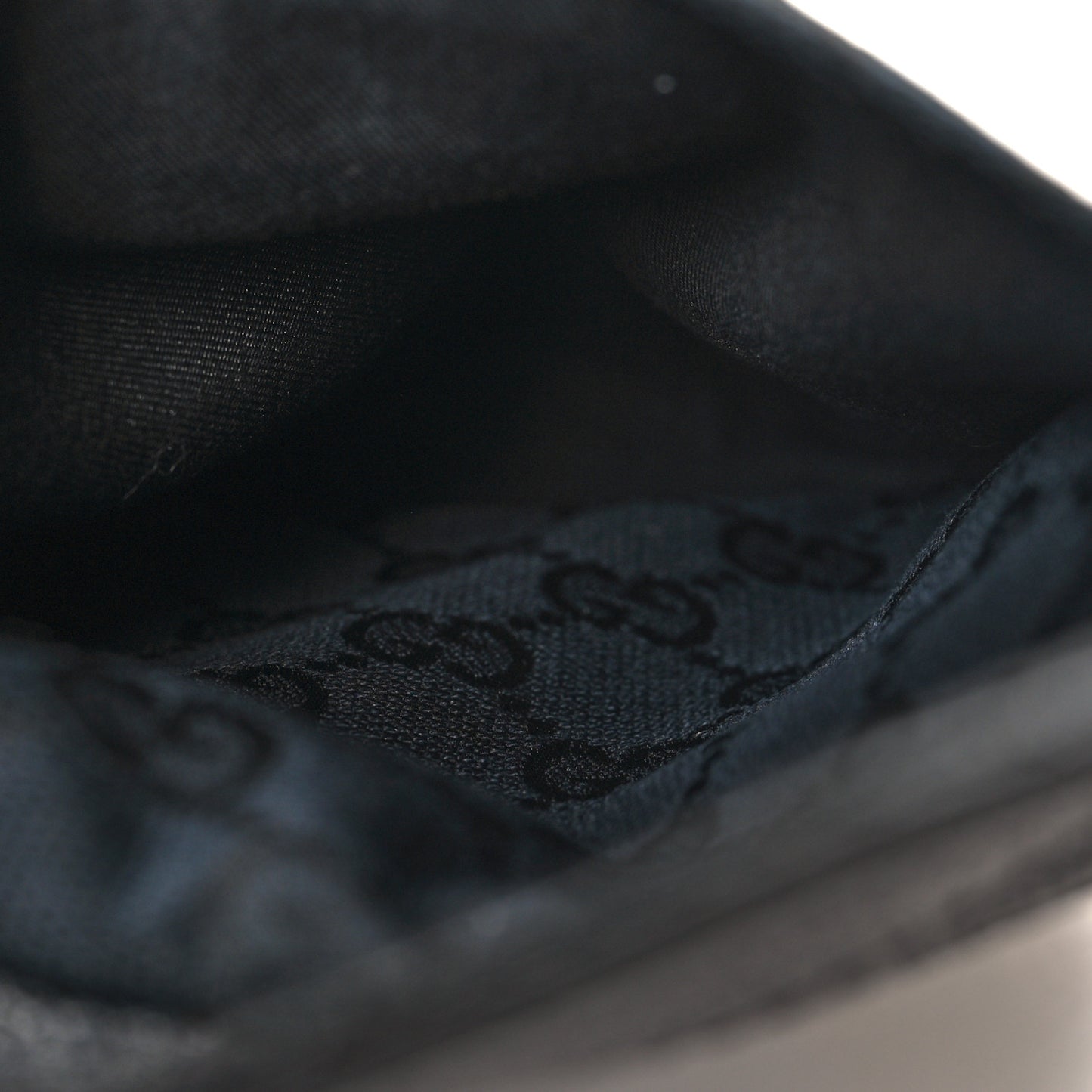 GG Monogram Double Pocket Belt Bag Black