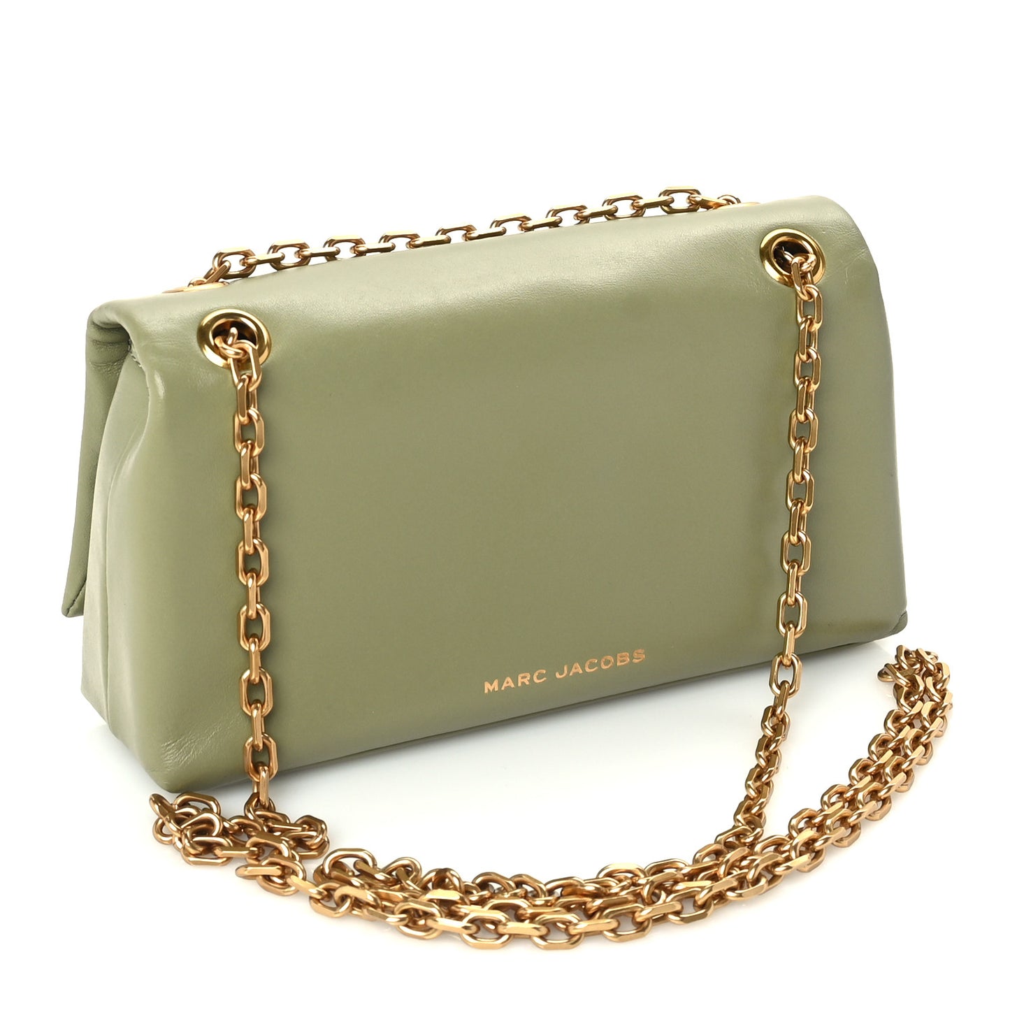 Calfskin Mini Dual Chain Bag Green