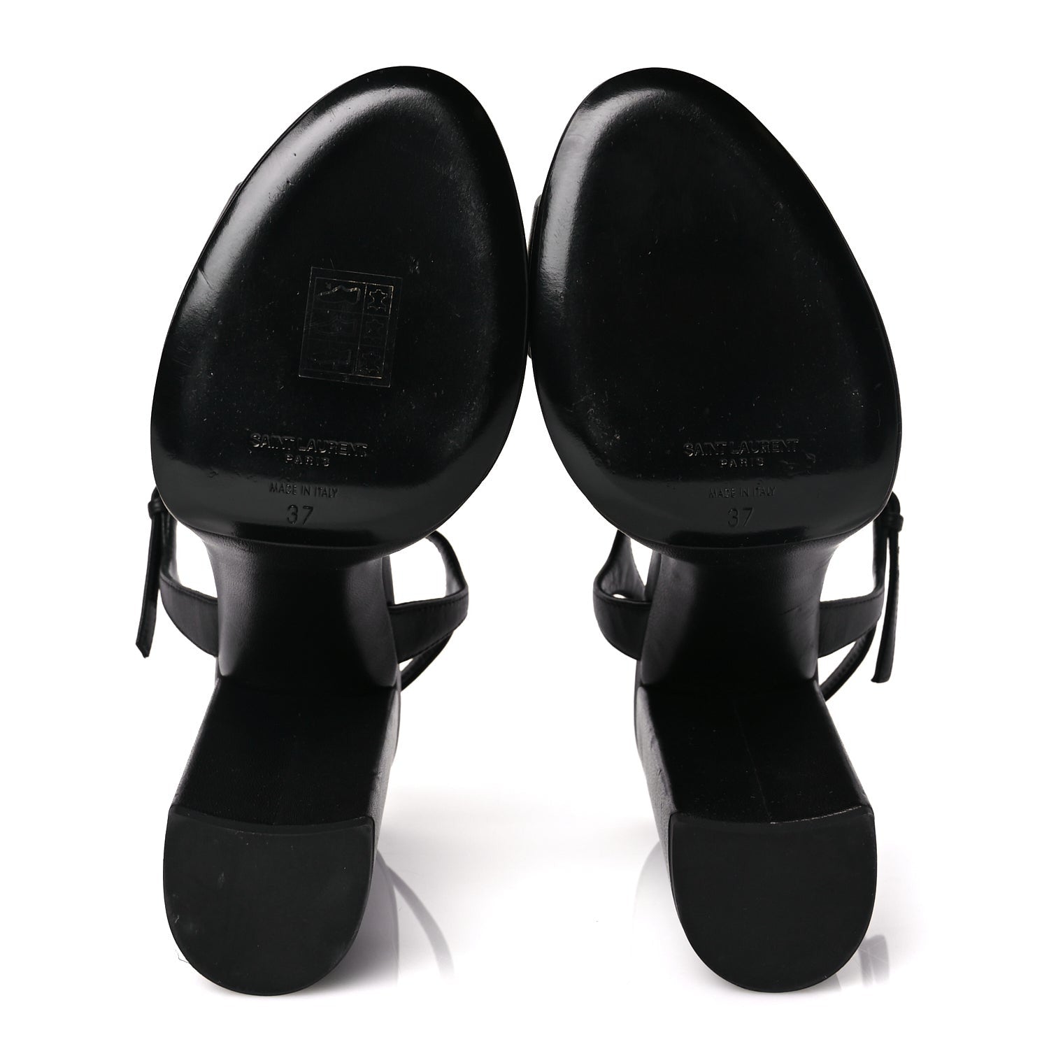 Saint Laurent Vendome Bianca 85 Platform Sandals 37 Black 7 of 8