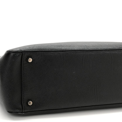 Prada Saffiano Small Galleria Double Zip Tote Black 10 of 16